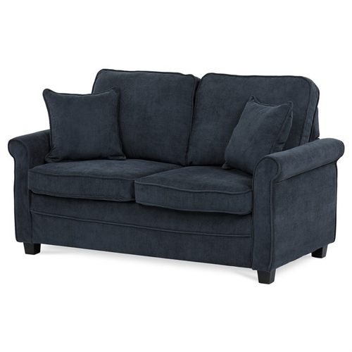 Dvoumístná pohovka, modrá, manšestrová látka, ASB-4170 BLUE2