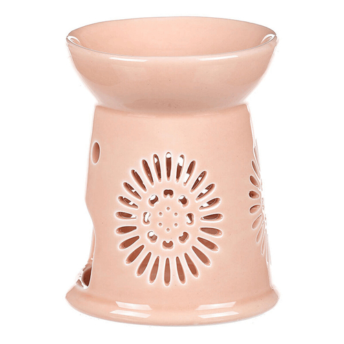 Aromalampa s motivem sedmikrásky, meruňková barva, porcelán