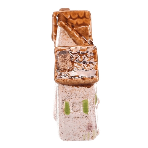 Domeček keramický - hnědá stříška, vel. S, mix 3, cena za 1 ks