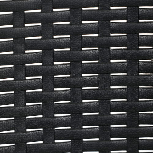 Zahradní židle, kov, plast, černá, AZC-H1021 BK