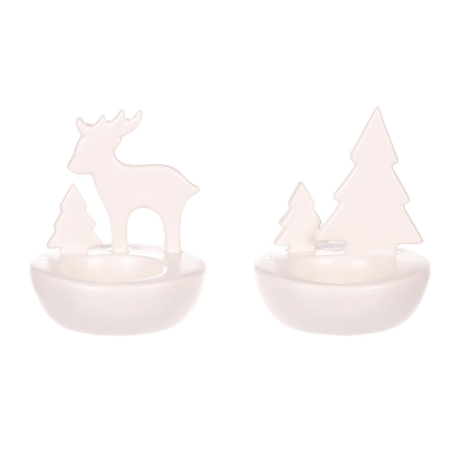Svícen porcelánový - na čajovou svíčku, mix 3 druhů, cena za 1 ks