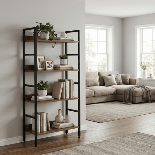 Regál, mdf, hnědá, GD-224 OLW