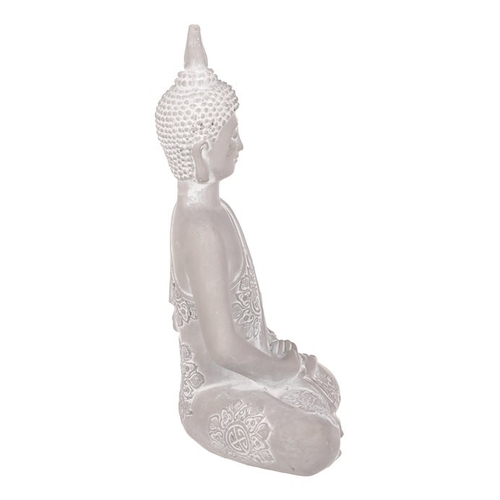 Buddha - betonová dekorace, barva šedá