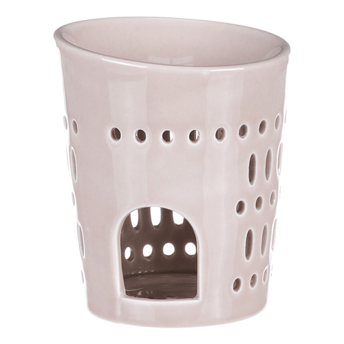 Aromalampa - porcelánová, otvory po obvodu, barva krémová