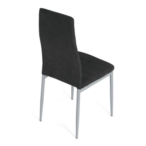 Jídelní židle, černá, látka, DCL-V5031 BK2