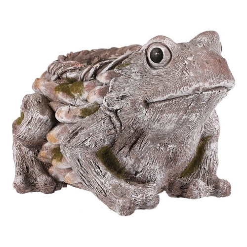 Žába - obal na květiny, magnesium, barva šedá