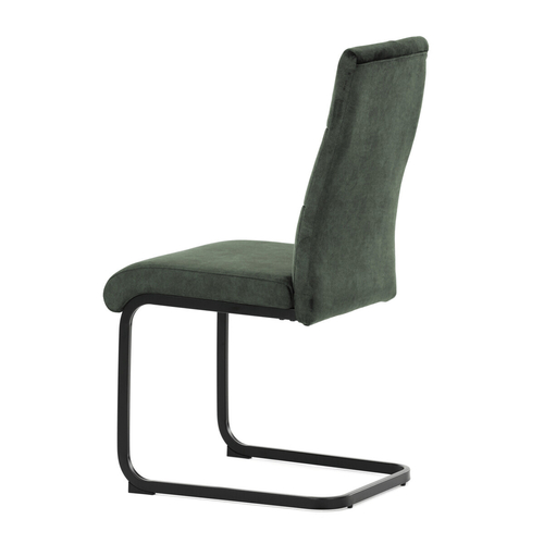 Jídelní židle, zelená, samet vintage, DCL-D1275 GRN4