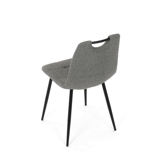 Jídelní židle, šedá, látka, DCL-V2017 GREY2