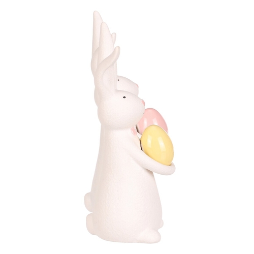 Zajíc s vajíčkem - porcelán, větší, mix 2 druhů, cena za 1 ks