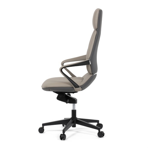 Kancelářské křeslo, houpací mechanismus, šedá ekokůže, KA-T8426 GREY