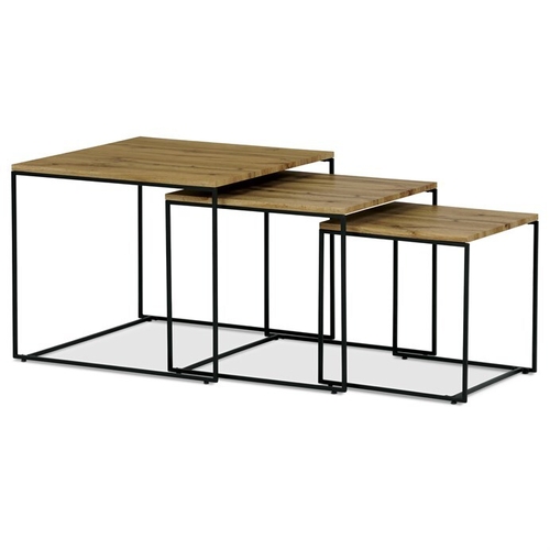Konferenční stolek 60x60x51cm, mdf, divoký dub, AF-3008 OAK