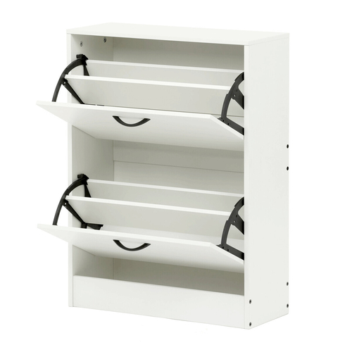 Botník, mdf, bílá, ABO-G1014 WT