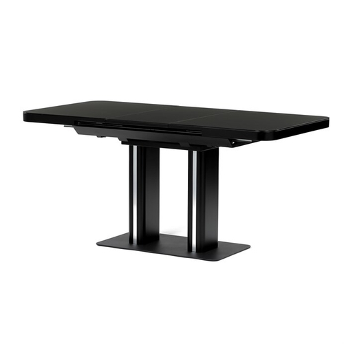 Jídelní stůl rozkládací 120-160x80 cm, mdf, černá, HT-D1926 BK