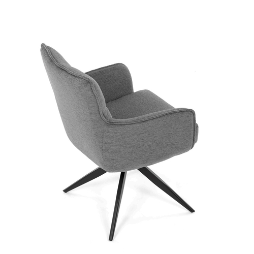 Jídelní židle, šedá, látka, DCH-P3170 GREY2