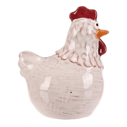 Slepička - keramická figurka, vel. M, barva bílá