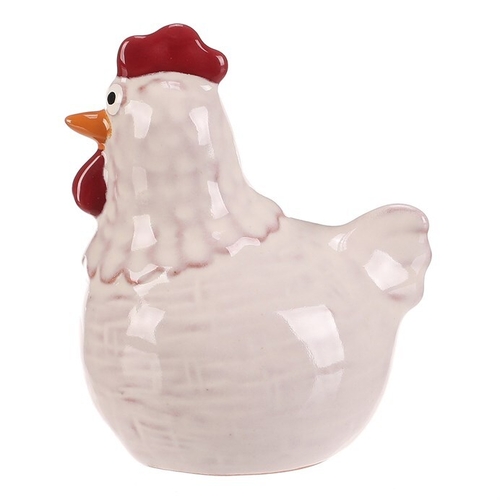 Slepička - keramická figurka, vel. S, barva bílá