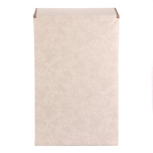 Koš prádelní - látkový s víkem, krémová barva