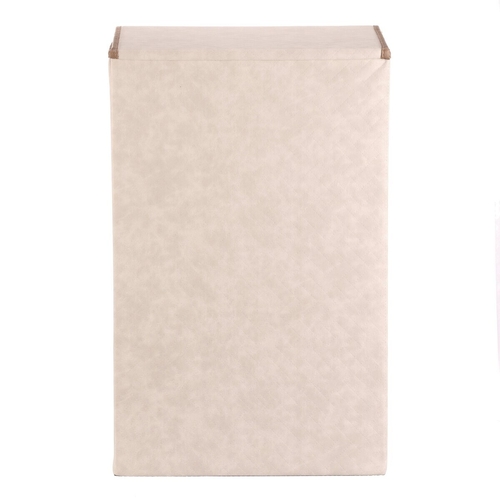 Koš prádelní - látkový s víkem, krémová barva