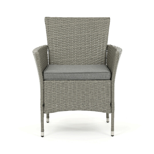 Zahradní sestava 100x60x69cm, polyratan, šedá, AZS-A1442 GREY