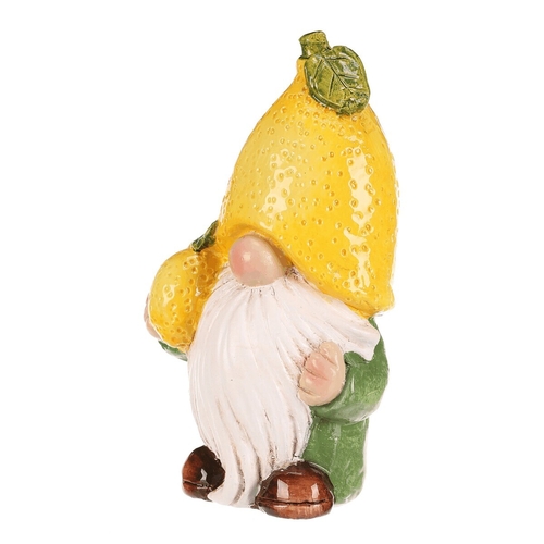 Trpaslík citrónový - keramická figurka, vel. S, barva žlutá