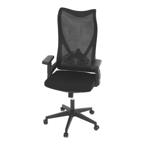 Kancelářská židle, houpací mechanismus, černá síťovina, KA-S248 BK