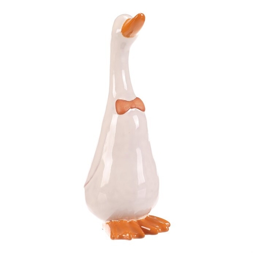 Kachna - keramická figurka, vel. L, barva bílá