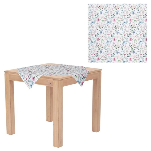 Ubrus - mix kvítí, 100% polyester, 80 x 80 cm