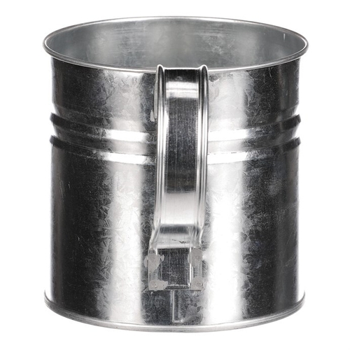 Obal na květiny - konev, zinkový, barva stříbrná