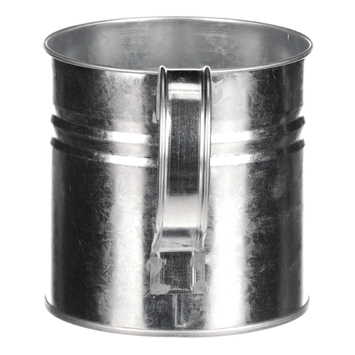 Obal na květiny - konev, zinkový, barva stříbrná