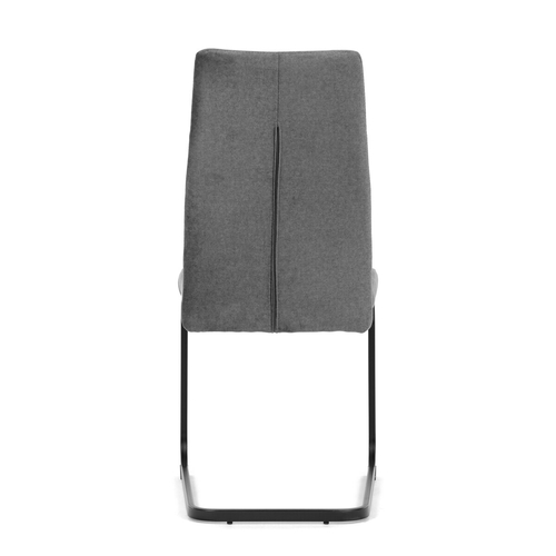 Jídelní židle, šedá, sametová látka, DCL-X7018 GREY2