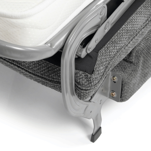 Rozkládací pohovka na každodenní spaní, šedá, látka, ASB-C3900 GREY2