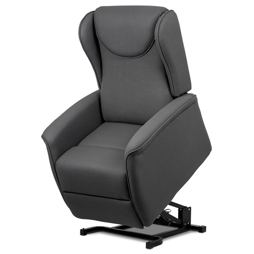 Polohovací křeslo, elektrické kabelové ovládání, šedá, látka, TV-1192 GREY2