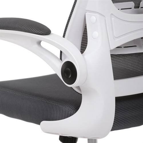 Kancelářská židle, houpací mechanismus, šedá síťovina, KA-Q843 GREY