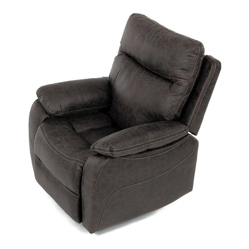 Polohovací křeslo, hnědá, látka vintage, TV-4092 COF3