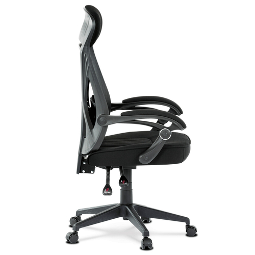 Kancelářská židle, houpací mechanismus, černá síťovina, KA-Y309 BK