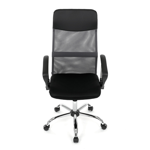 Kancelářská židle, houpací mechanismus, šedá síťovina, KA-E305 GREY