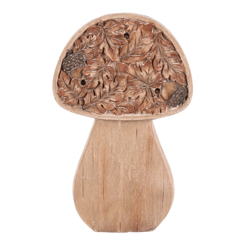 Houba - dekorace s osvětlením, magnesium, imitace dřeva