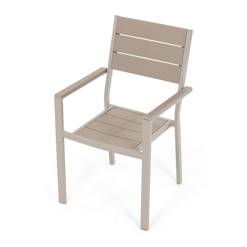 Zahradní sestava 156x78x74cm, polywood, béžová, AZS-B1656 CRM
