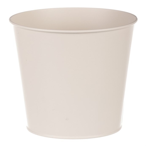 Obal kovový - motiv ptáčka, barva krémová