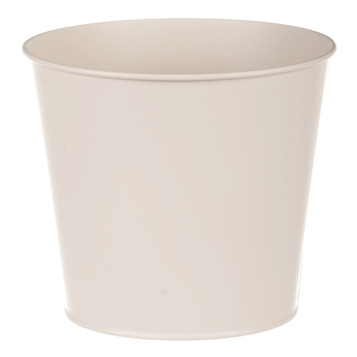 Obal kovový - motiv ptáčka, barva krémová