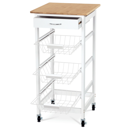 Regál, mdf, bílá, DR-043