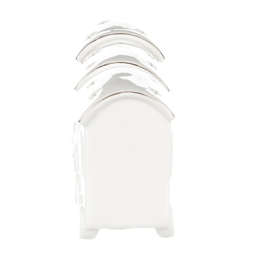 Vláček s vagónky - porcelán, LED osvětlení, barva bílá