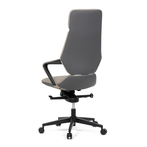Kancelářské křeslo, houpací mechanismus, šedá ekokůže, KA-T8426 GREY