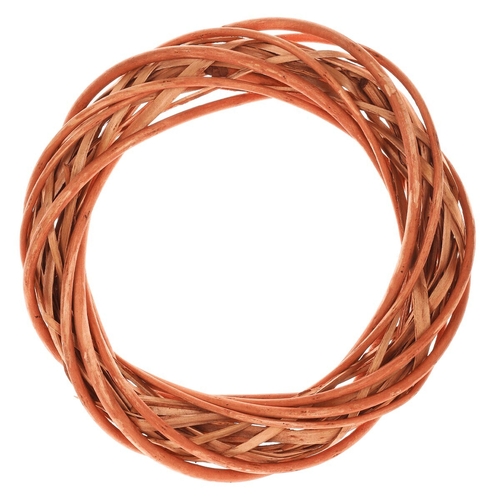 Věnec proutěný - pr. 25 cm, medová barva