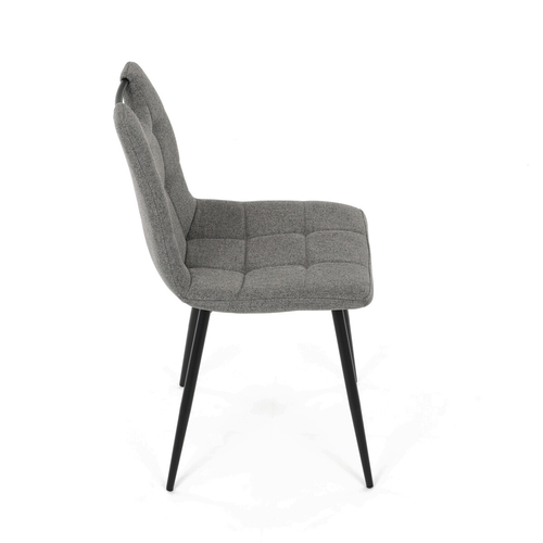 Jídelní židle, šedá, látka, DCL-V2017 GREY2