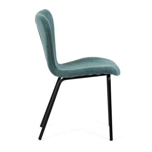 Jídelní židle, modrá, látka, CT-S8010 BLUE2