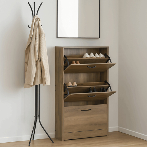 Botník, mdf, hnědá, ABO-G1016 ELM