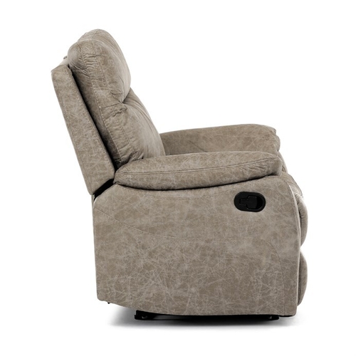 Polohovací křeslo, béžová, látka vintage, TV-4092 LAN3