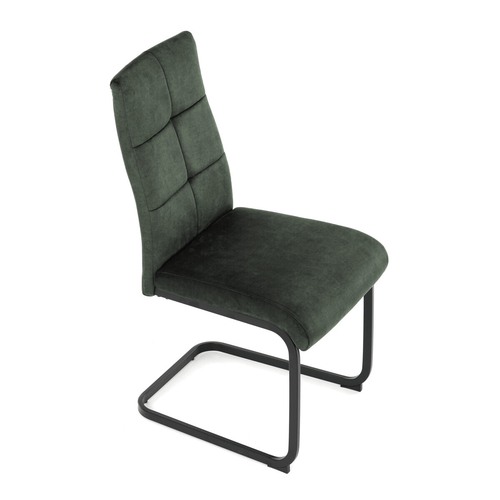 Jídelní židle, zelená, samet vintage, DCL-D1275 GRN4
