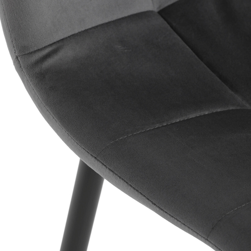 Jídelní židle, šedá, sametová látka, CT-V5081 GREY4